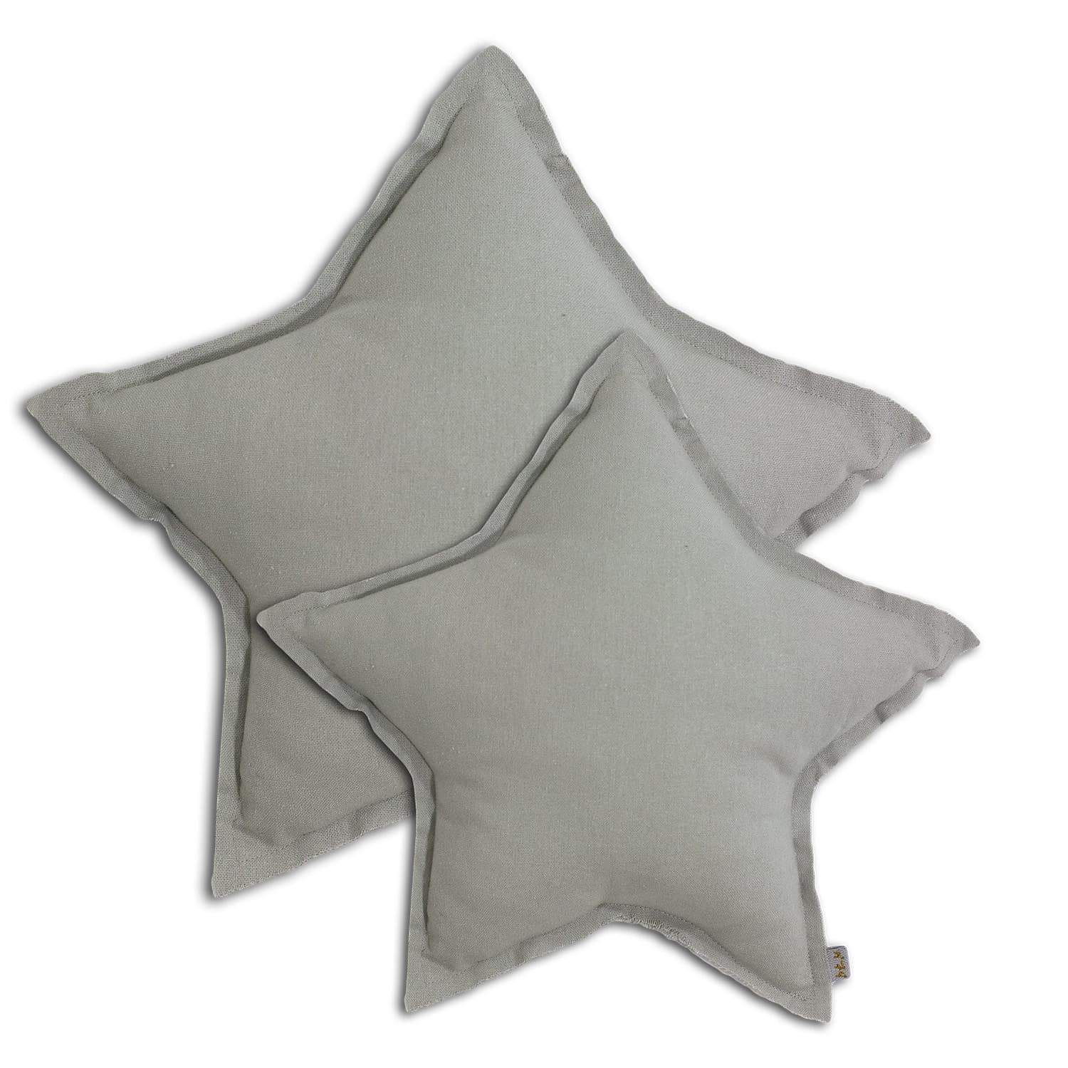 Numero 74 - Star Cushion - Thai Cotton - Silver Grey - S019