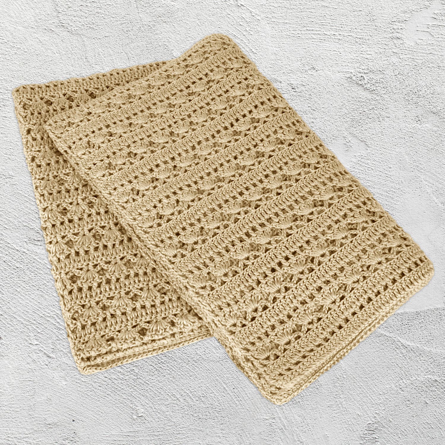 Numero 74 - Tara Crochet Blanket - Mellow Yellow - S048