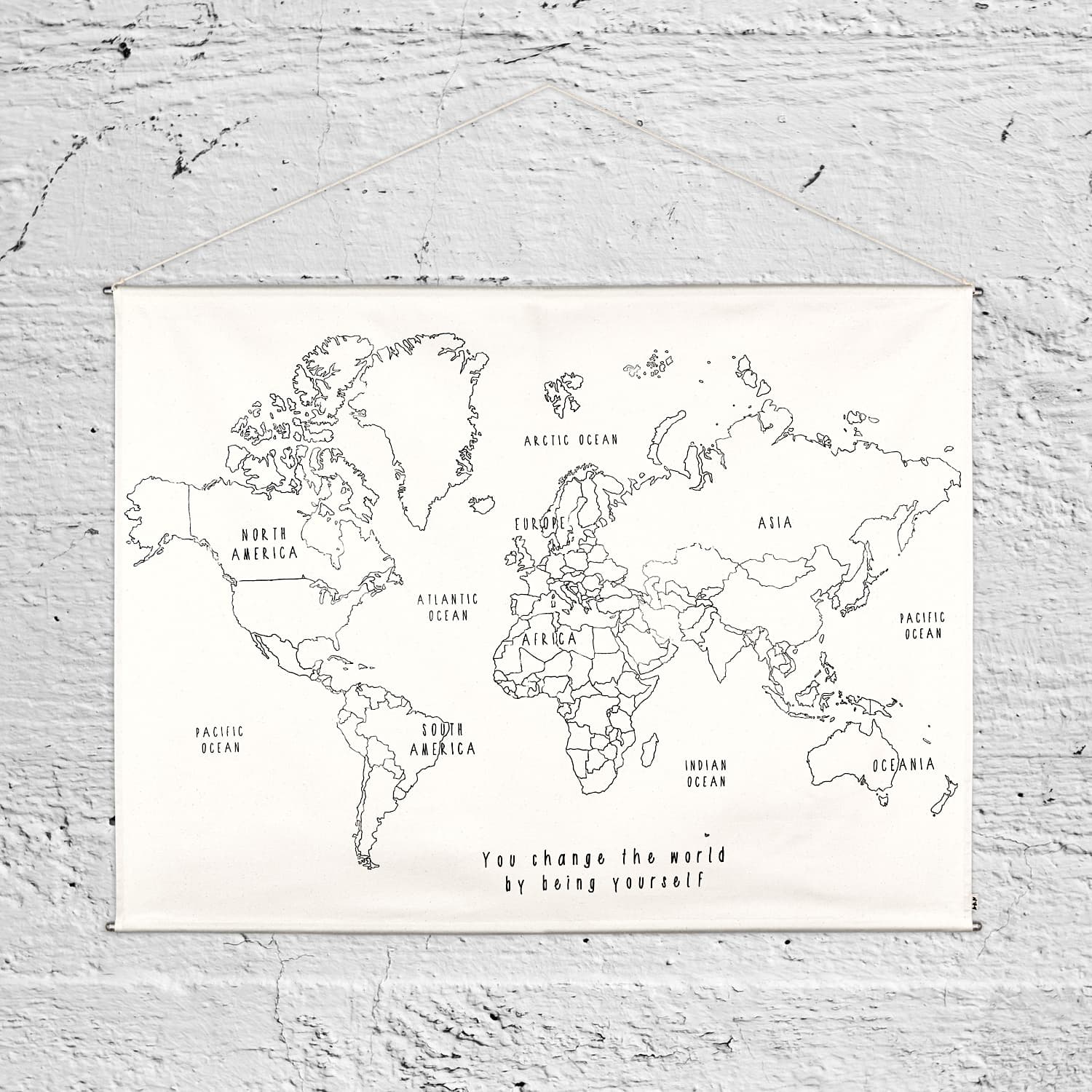 Numero 74 - World Map Poster Kit - Natural-Multicolor - D117