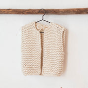 Andrea Gilet - Kids - WA Wool Alpaca - S000 Natural - n°74 E - Shop - 7400000135597