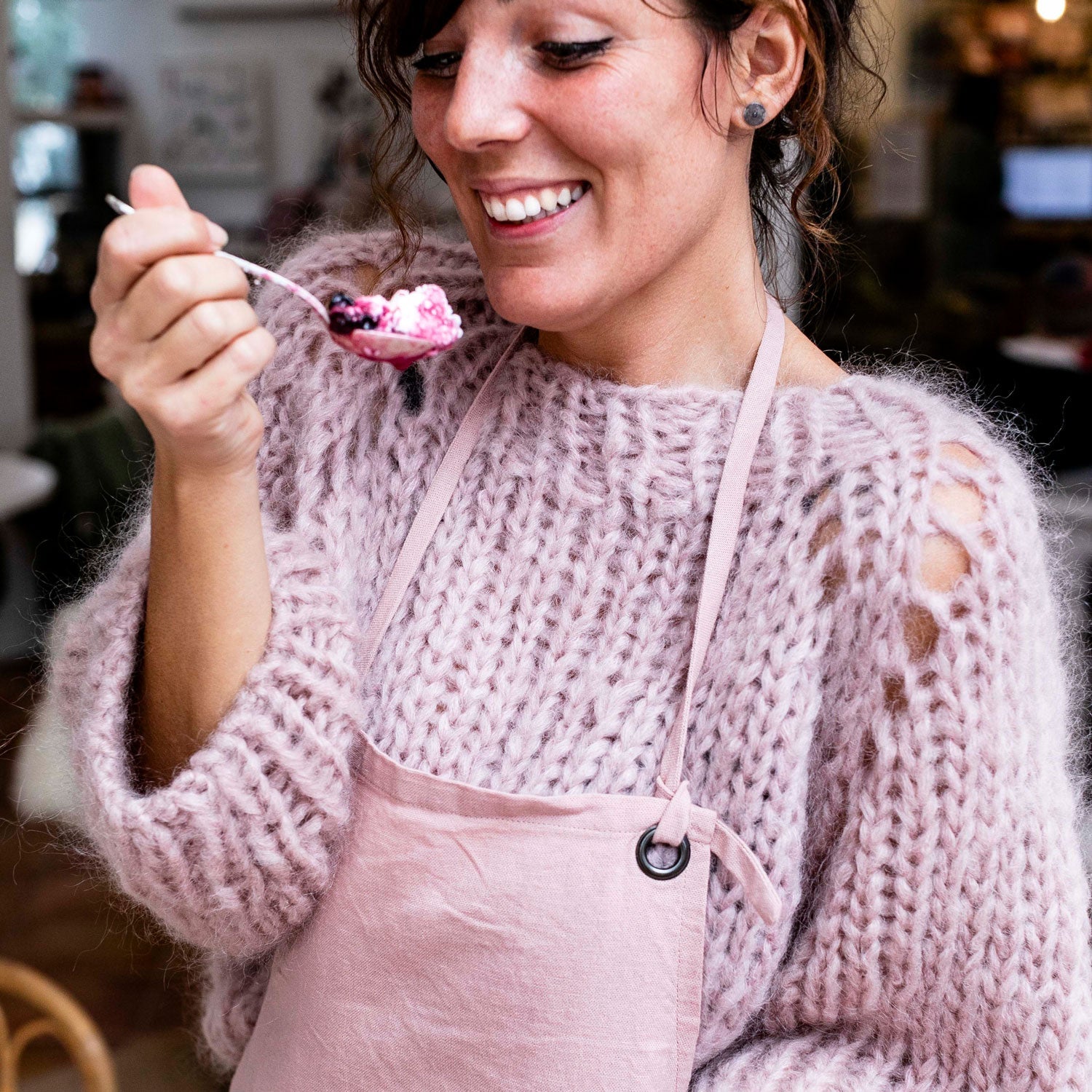 Apron Adult - TC Thai Cotton - S007 Dusty Pink - n°74 E - Shop - 7400000096769