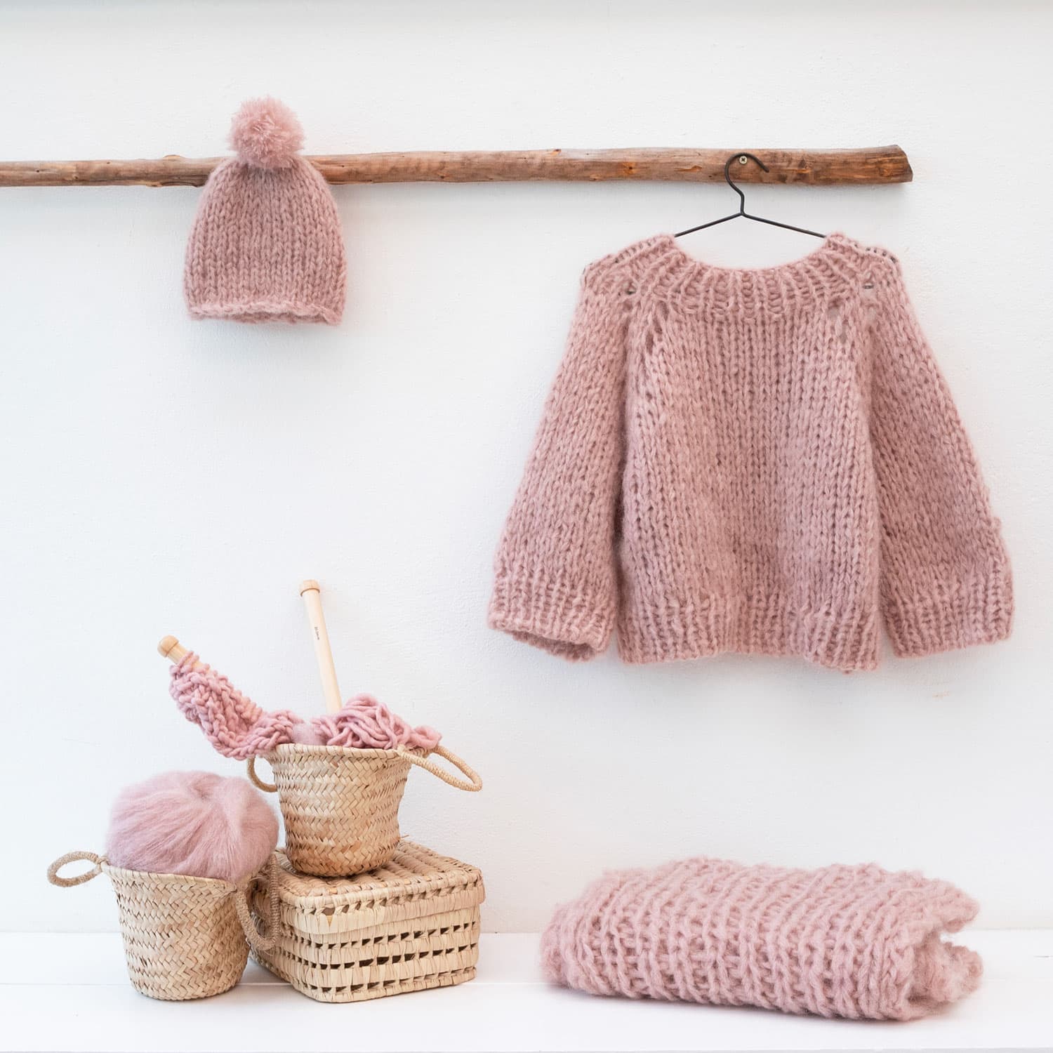 Atelier Sweater - Women - MO Mohair - S007 Dusty Pink - n°74 E - Shop - 7400000135055