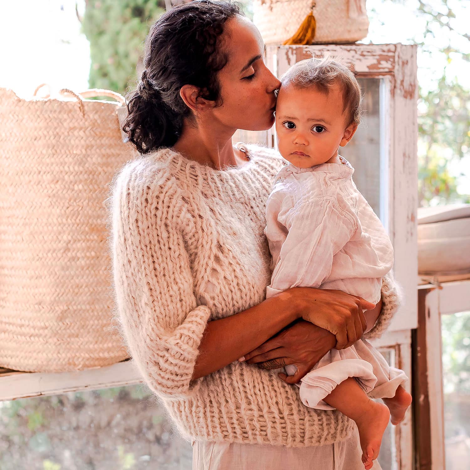 Atelier Sweater - Women - MO Mohair - S018 Powder - n°74 E - Shop - 7400000135056