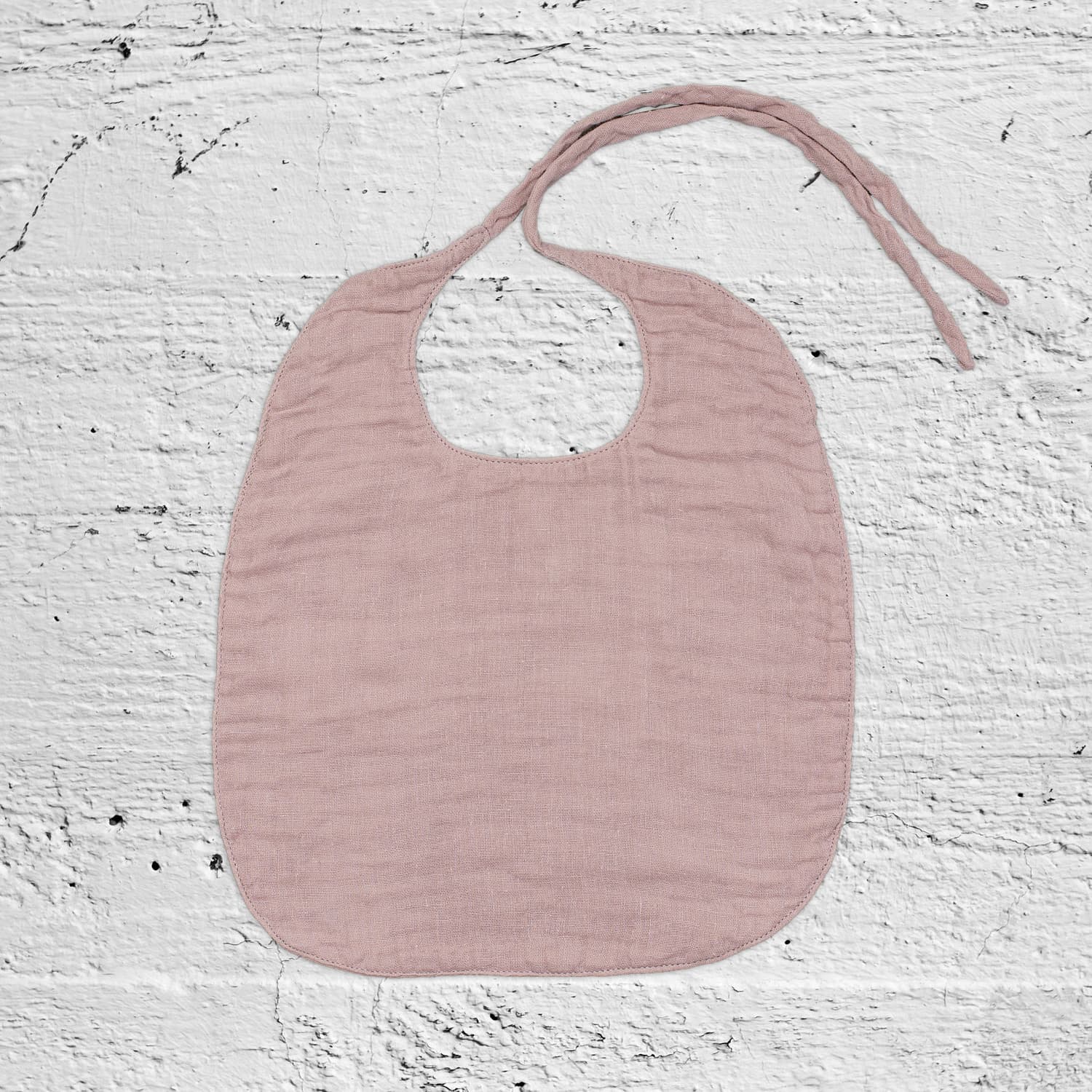 Baby Bib Round - DS Double Saloo - S007 Dusty Pink - n°74 E - Shop - 7400000066366