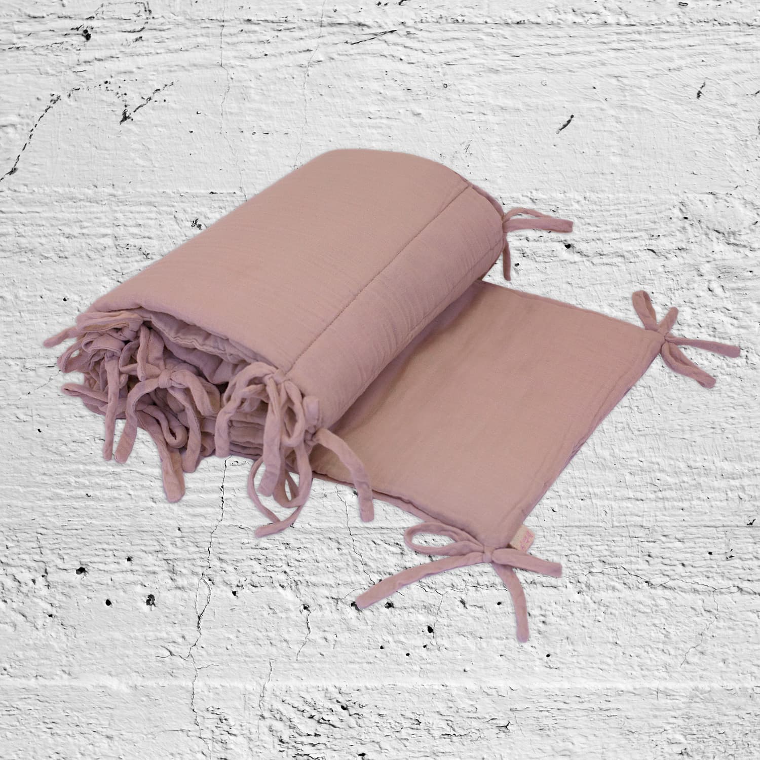 Cot Bumper - DS Double Saloo - S007 Dusty Pink - n°74 E - Shop - 7400000066090