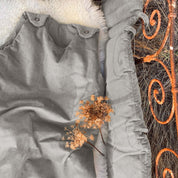 Cot Bumper - WV Woven Velvet - S019 Silver Grey