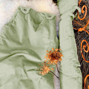 Cot Bumper - WV Woven Velvet - S049 Sage Green