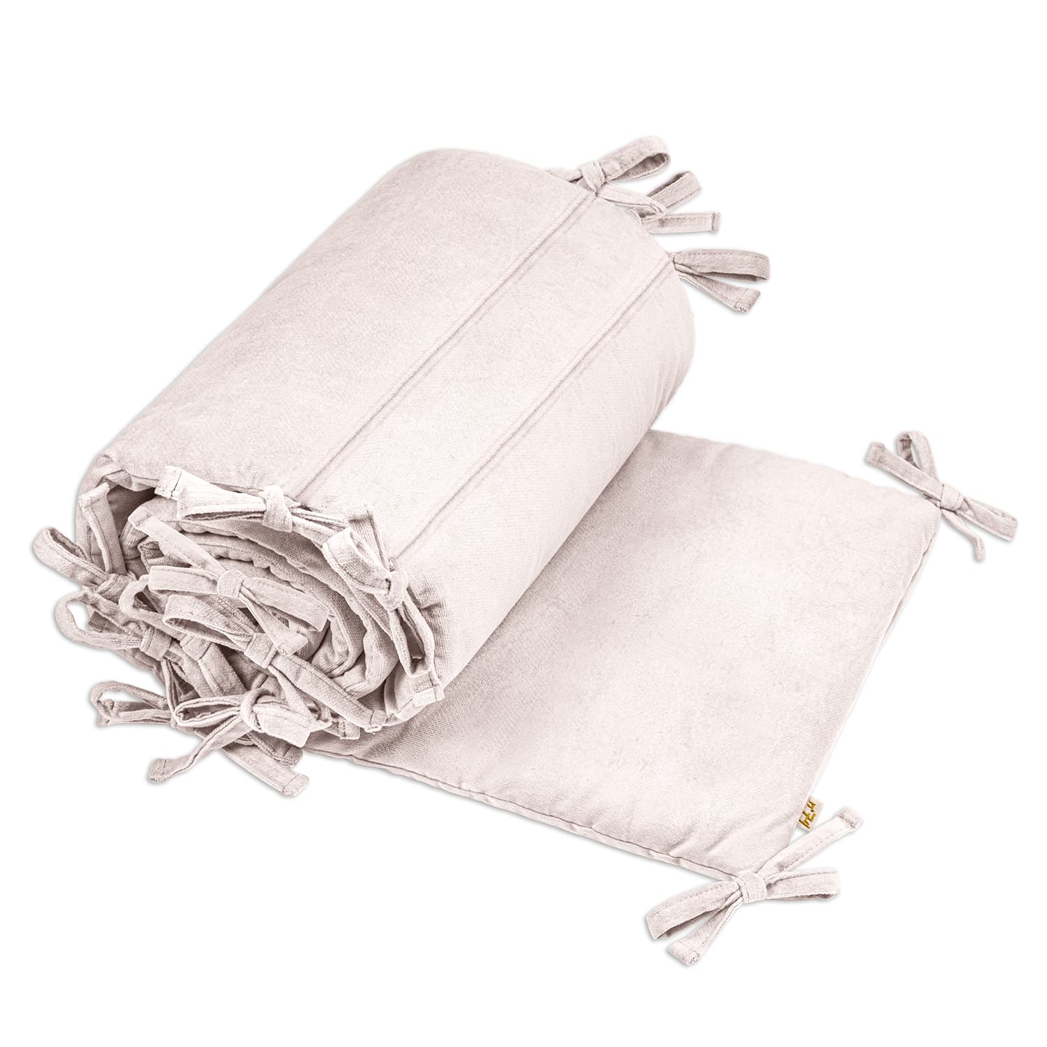 Cot Bumper - WV Woven Velvet - S018 Powder - n°74 E - Shop - 7400000134044