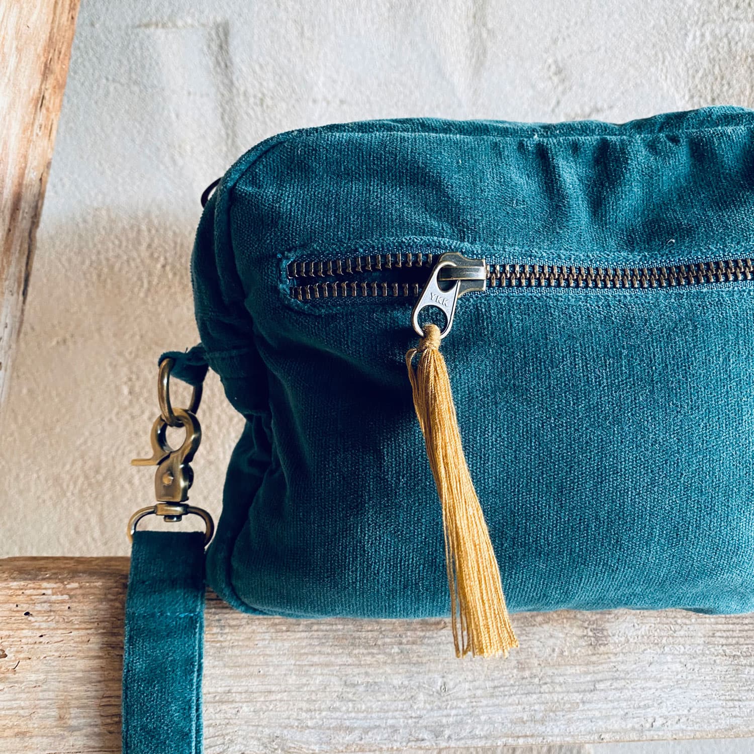 Daily Bag  - WV Woven Velvet - S022 Teal Blue