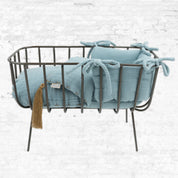 Doll Metal Crib Set - S046 Sweet Blue - n°74 E - Shop - 7400000130807