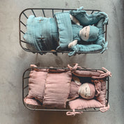 Doll Metal Crib Set - S046 Sweet Blue - n°74 E - Shop - 7400000130807