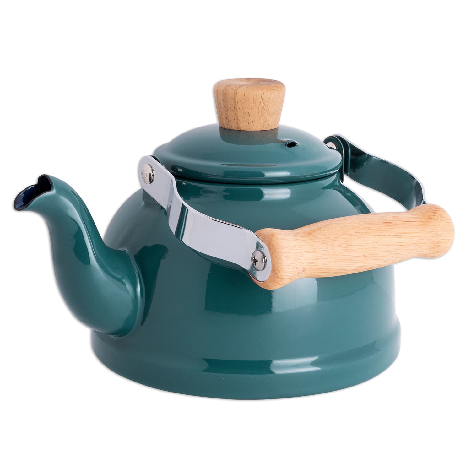 Enamel Retro Teapot - S022 Teal Blue - n°74 E - Shop - 7400000133961