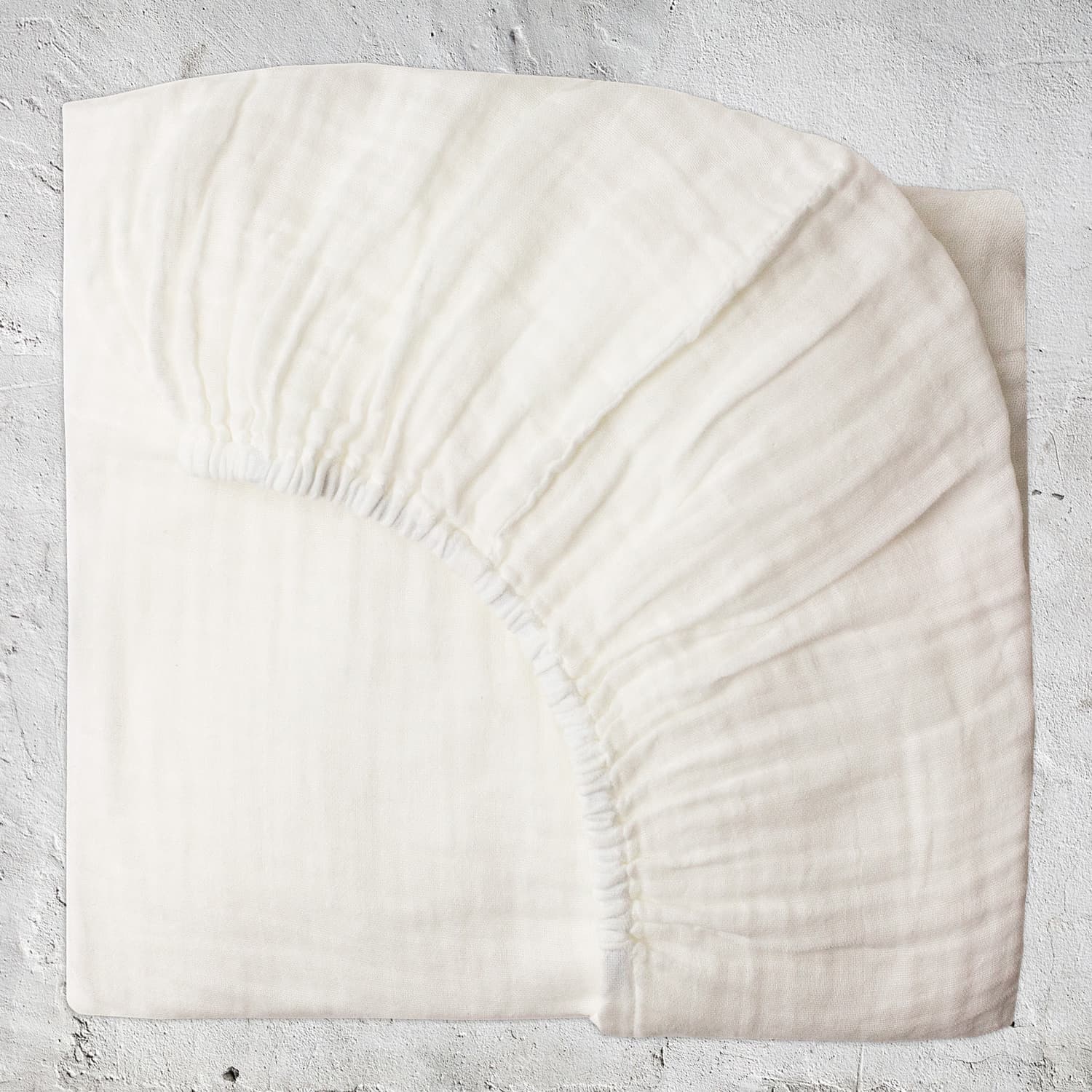 Fitted Bed Sheet - DS Double Saloo - S001 White - n°74 E - Shop - 7400000054660