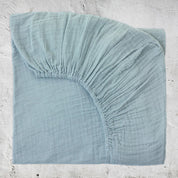 Fitted Bed Sheet - DS Double Saloo - S046 Sweet Blue - n°74 E - Shop - 7400000095564