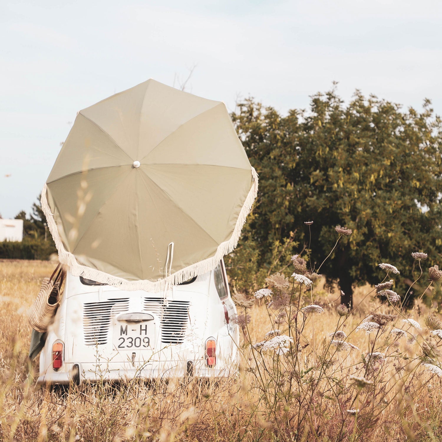 Ibiza Beach Umbrella - S049 Sage Green - n°74 E - Shop - 7400000133995