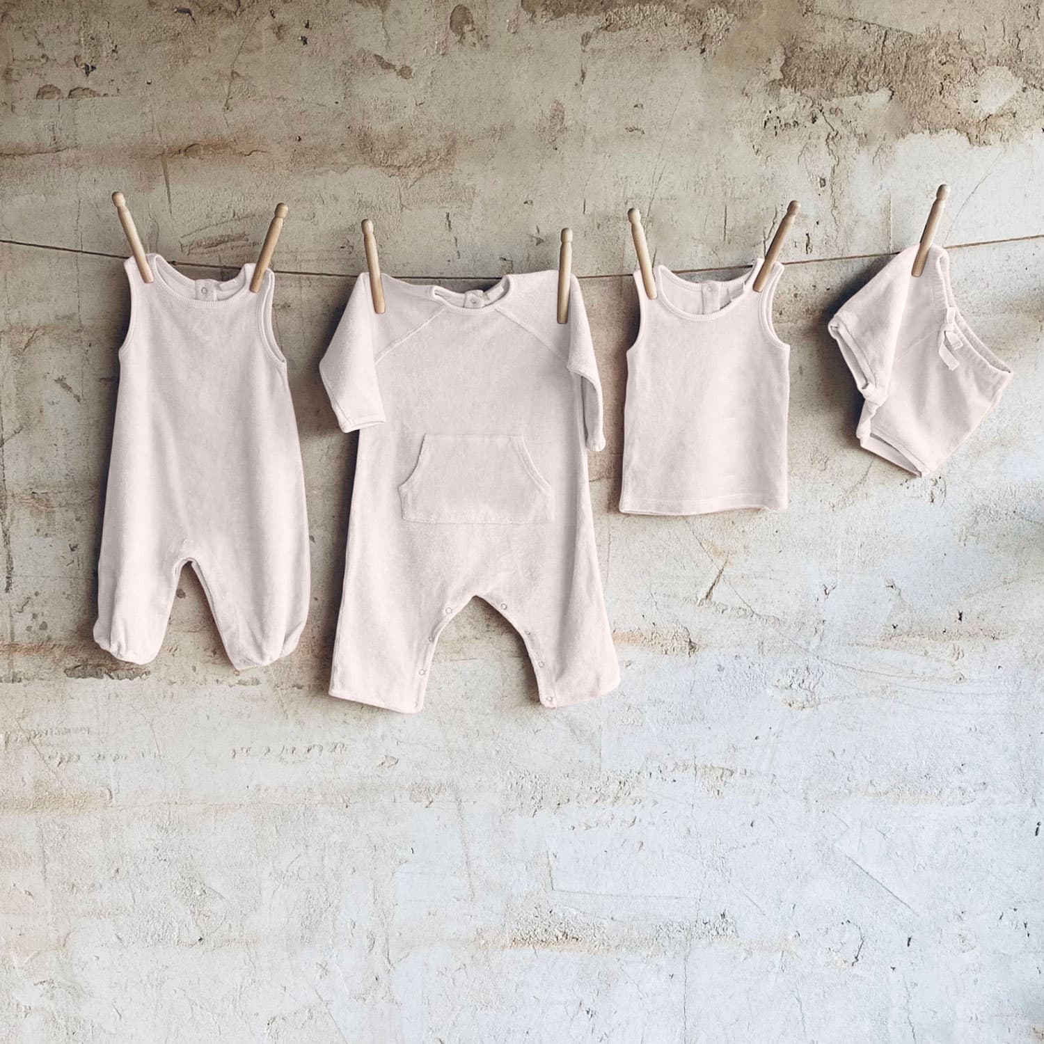 Kyle Jumpsuit - Baby - TJ Terry Jersey - S018 Powder - n°74 E - Shop - 7400000135379