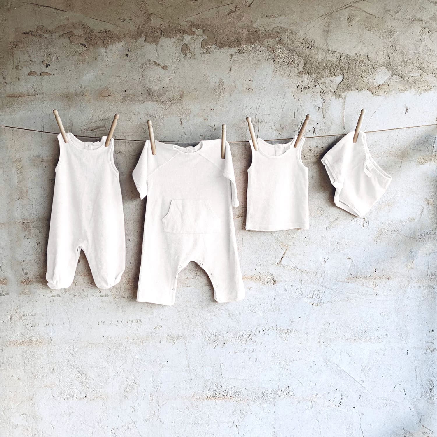 Kyle Jumpsuit - Baby - TJ Terry Jersey - S001 White