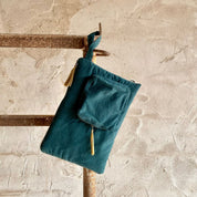 Laptop Case  - WV Woven Velvet - S022 Teal Blue