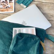 Laptop Case  - WV Woven Velvet - S022 Teal Blue