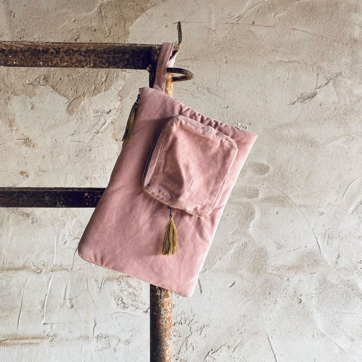 Laptop Case - WV Woven Velvet - S007 Dusty Pink - n°74 E - Shop - 7400000136373