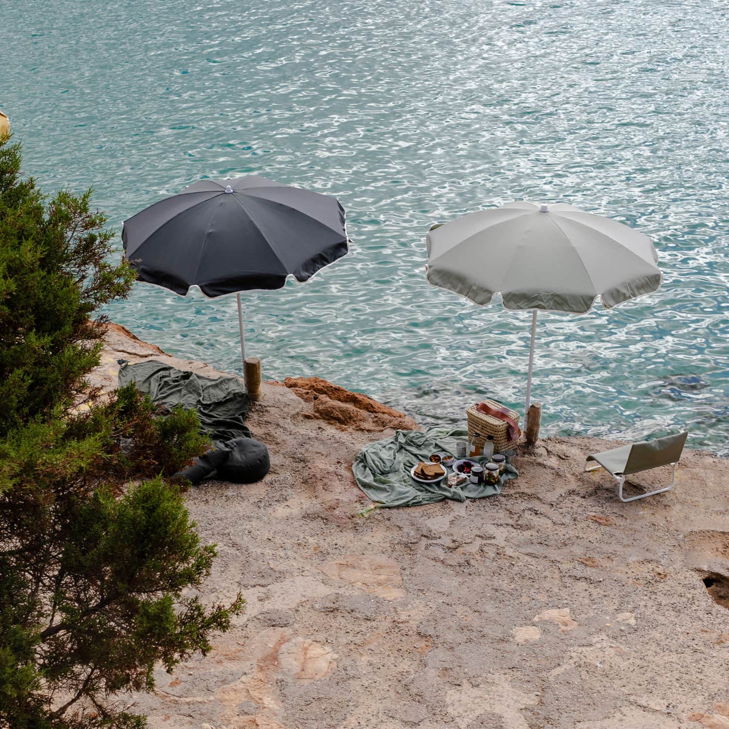 Menorca Beach Umbrella - S021 Dark Grey - n°74 E - Shop - 7400000134007
