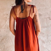 Mia Long Dress - Women - DS Double Saloo - S051 Terracotta - n°74 E - Shop - 7400000136400