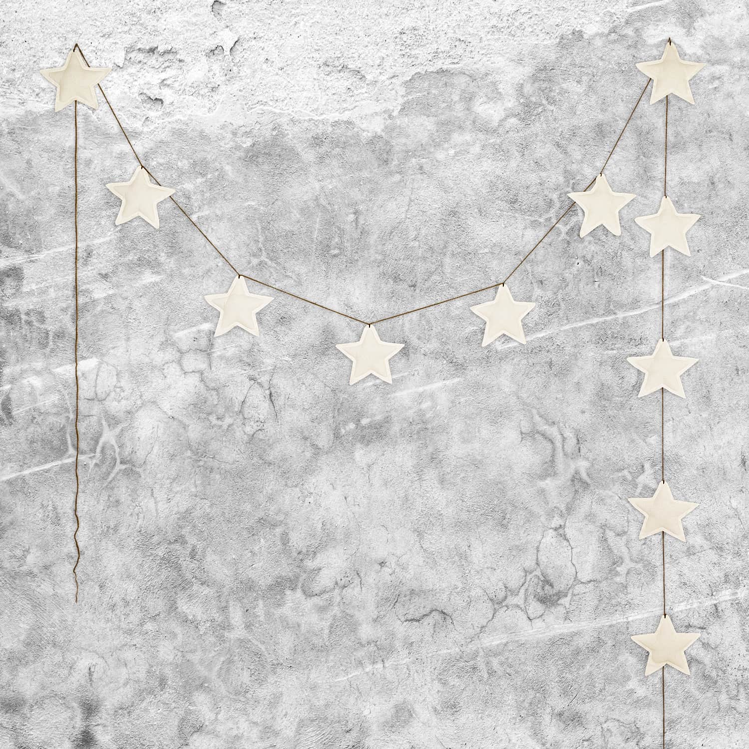 Mini Star Garland - TC Thai Cotton - S000 Natural - n°74 E - Shop - 7400000127357