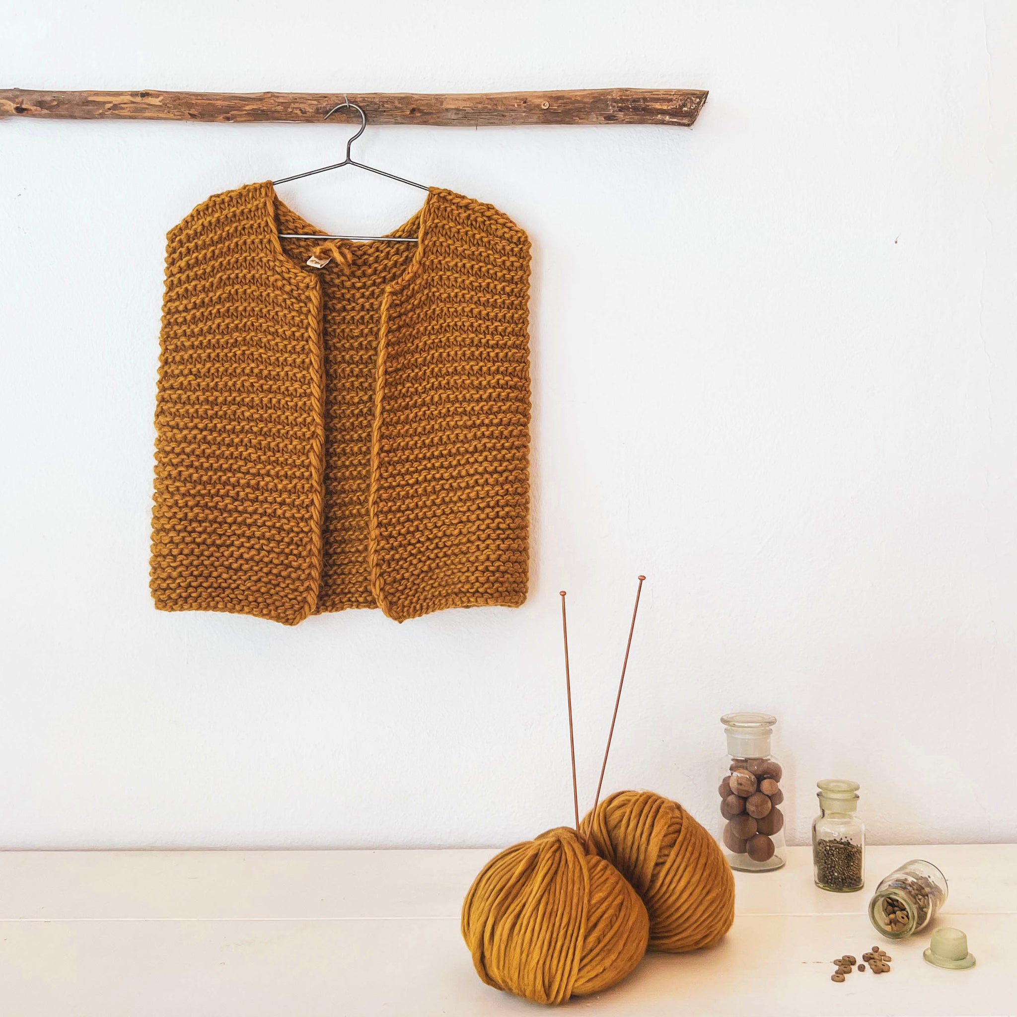 Andrea Gilet - Women - WA Wool Alpaca - S024 Gold