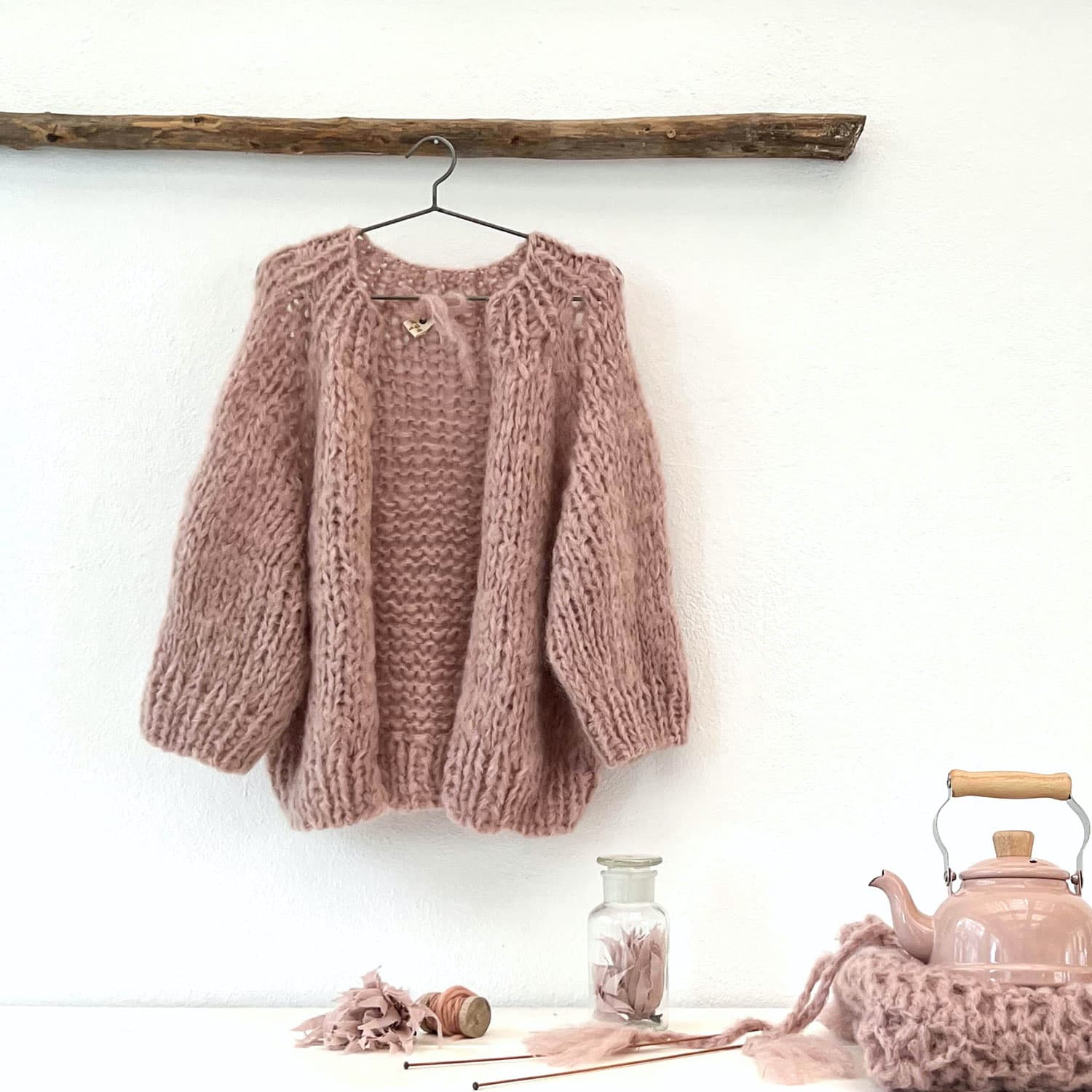 Paulina Vest - Women - MO Mohair - S007 Dusty Pink - n°74 E - Shop - 7400000135417