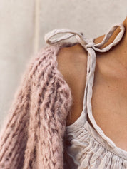 Paulina Vest - Women - MO Mohair - S007 Dusty Pink - n°74 E - Shop - 7400000135417