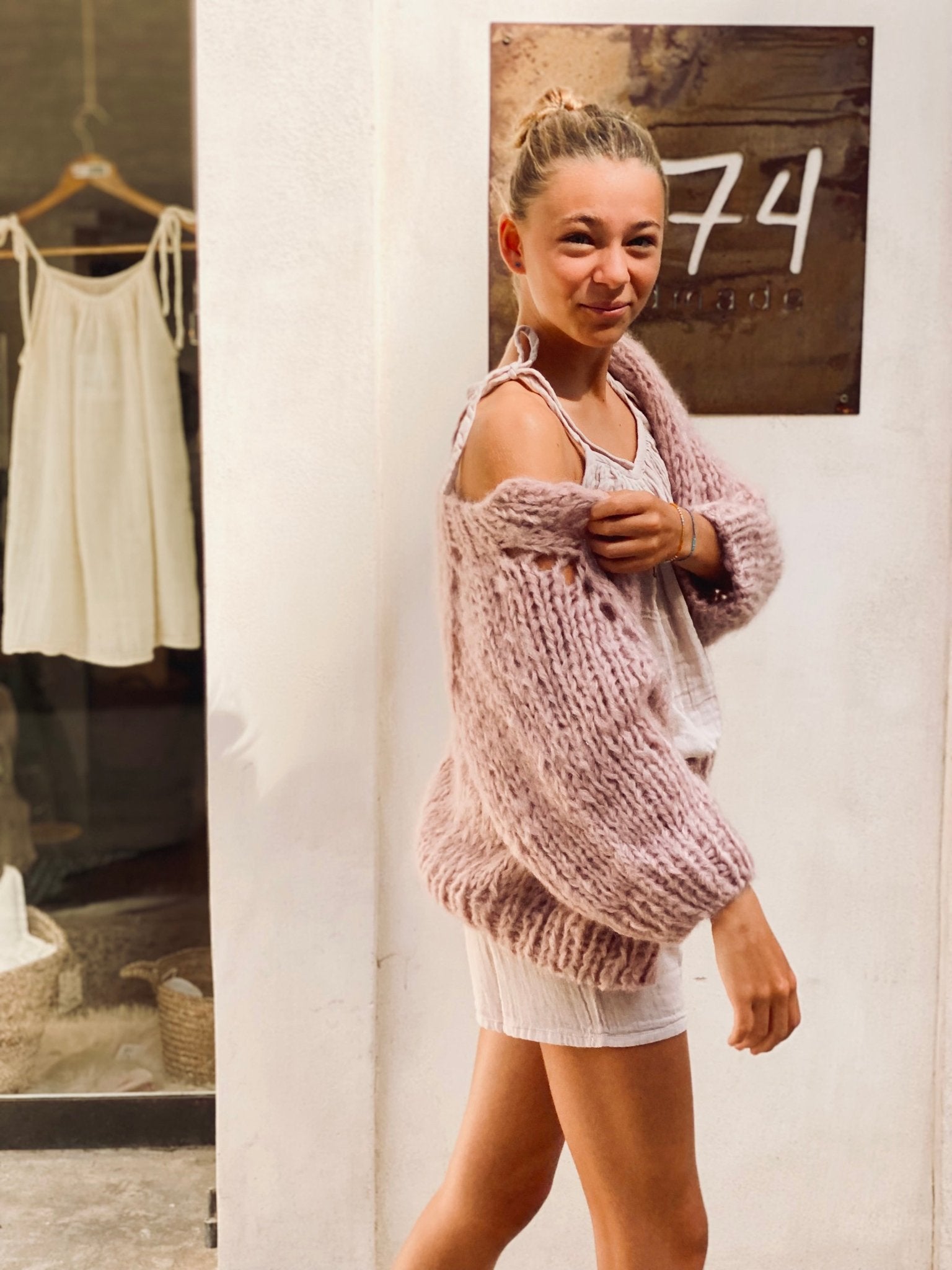 Paulina Vest - Women - MO Mohair - S007 Dusty Pink - n°74 E - Shop - 7400000135417